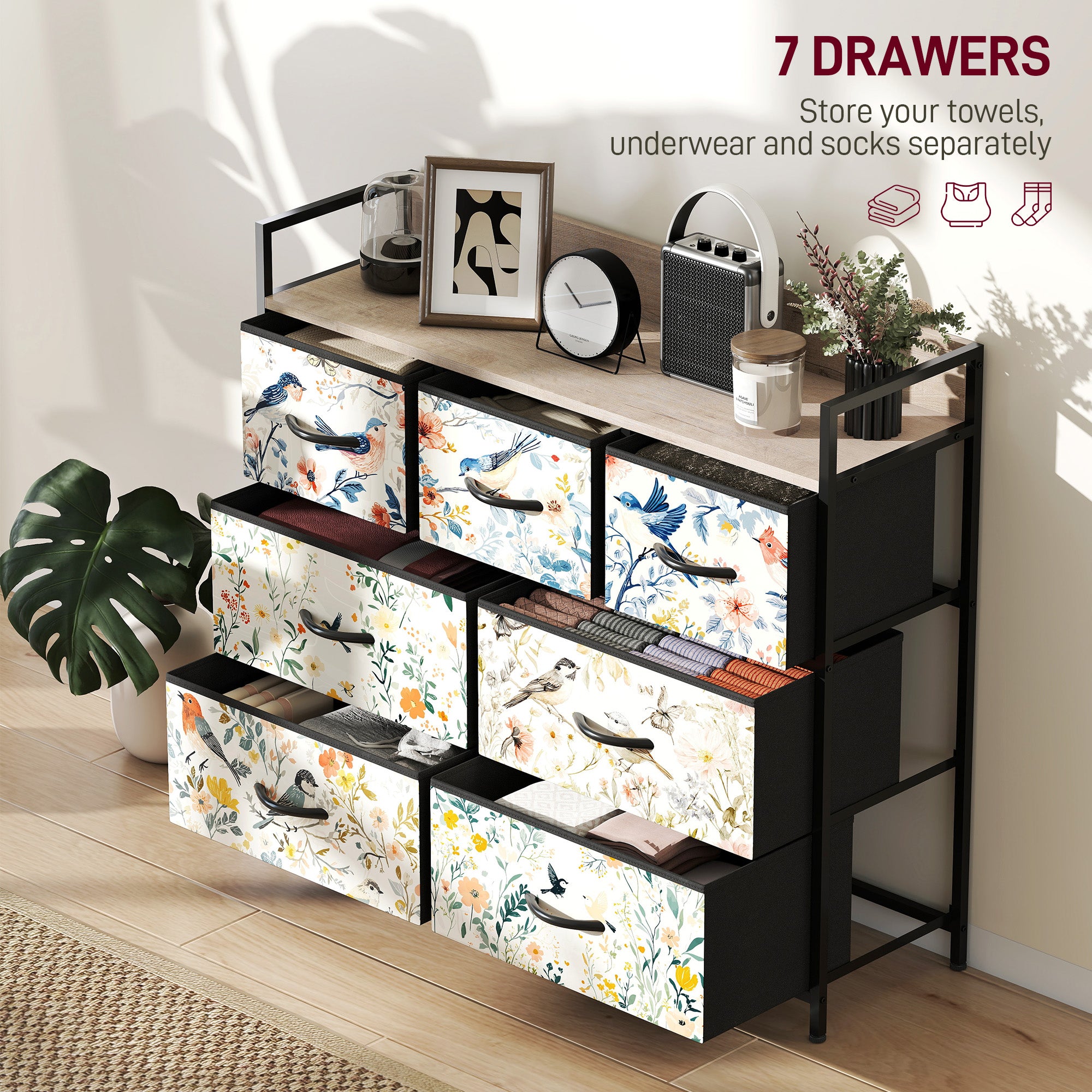 7-Drawer Chest of Drawers - White
