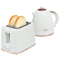 1.7L Fast Boil Kettle and 2-Slice Toaster Set - White