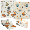 Space-Themed Baby Plat Mat Double Sided, Foldable, Water-Resistant for Outdoor/Indoor, 177 x 146 x 1.5cm