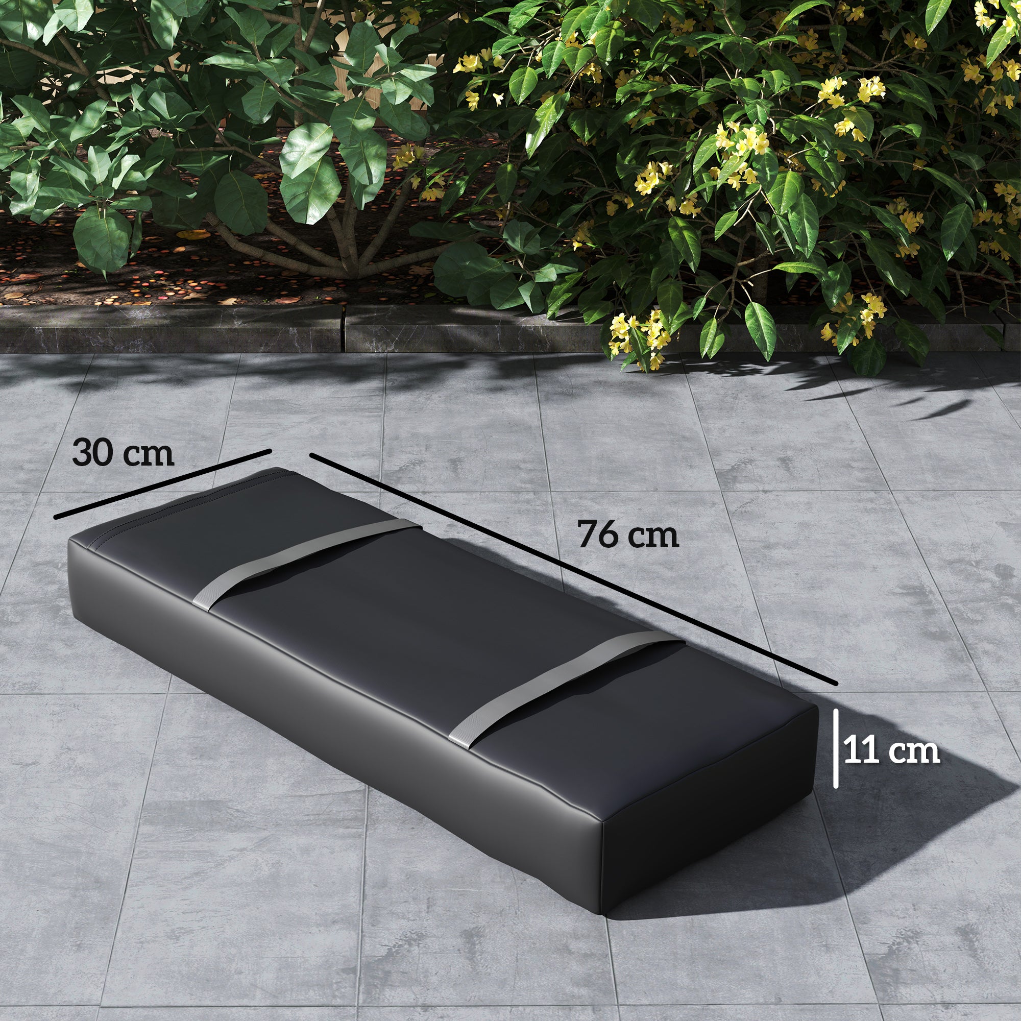 Set of 4 Parasol Weight Bags 25kg Fillable Sandbags with Handles - Black