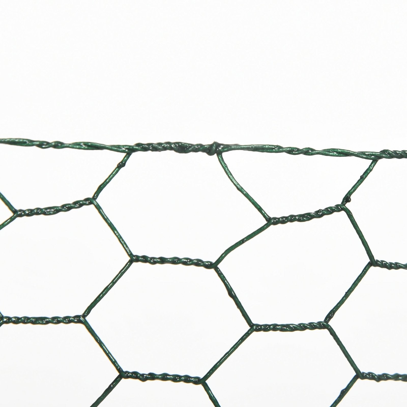 1m x 25m Chicken Wire Mesh, Foldable PVC Coated Welded Garden Fence, Roll Poultry Netting, for Rabbits, Ducks, Gooses, Dark Green - Bedzy UK modern and affordable home furniture England