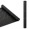 Premium Heavy-Duty 1 x 50m Weed Barrier Fabric Roll - Black