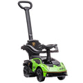 2 in 1 Baby Push Along Ride-On Car Essenza SCV12 with Horn & Engine Sound - Green