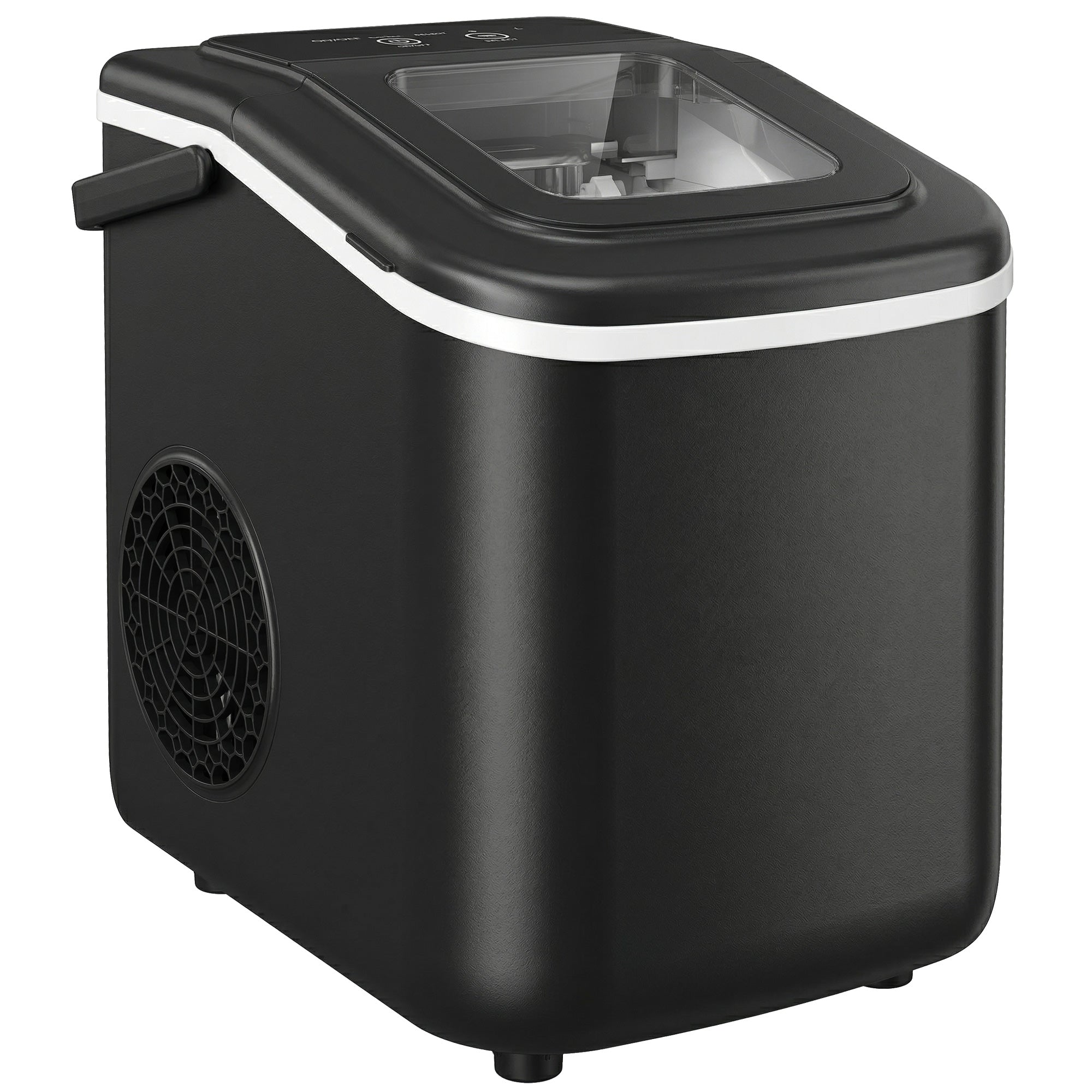 Countertop Ice Maker Machine 9 Cubes in 7 Mins Portable Ice Machine Ice Scoop and Basket 2 Sizes Black
