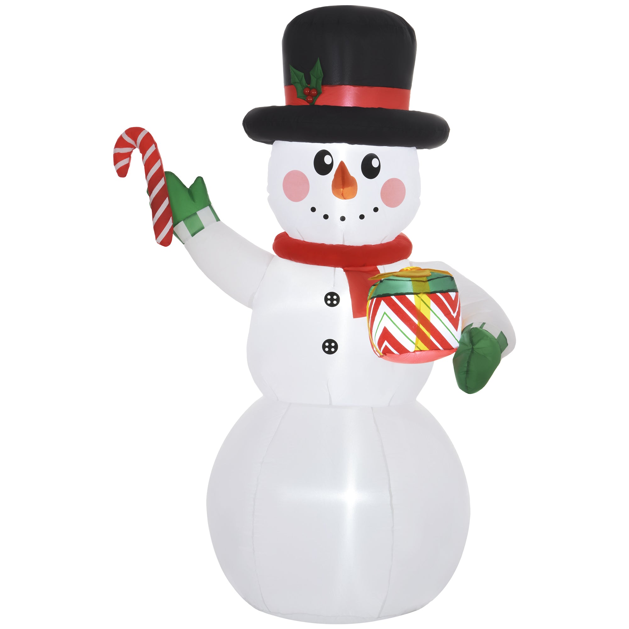 6ft Inflatable Christmas Snowman, with Accessories