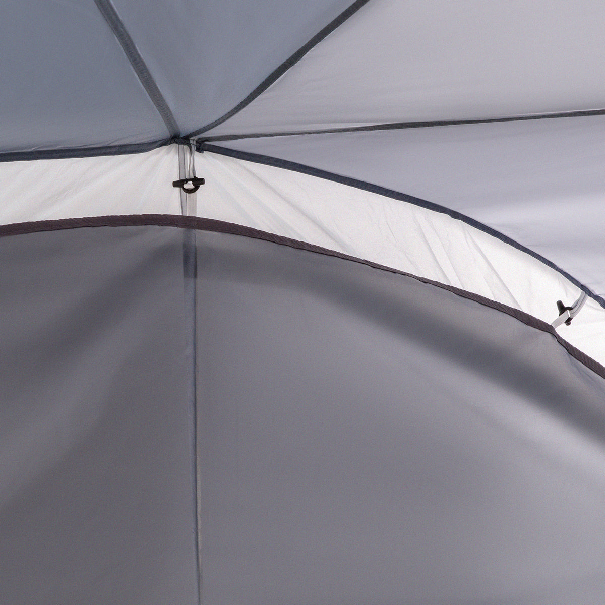 Dome Tent for 6-8 Person, Camping Tent with 4 Zipped Mesh Doors, Removable Oxford Cloth, Lamp Hook, Portable Carry Bag, White and Grey