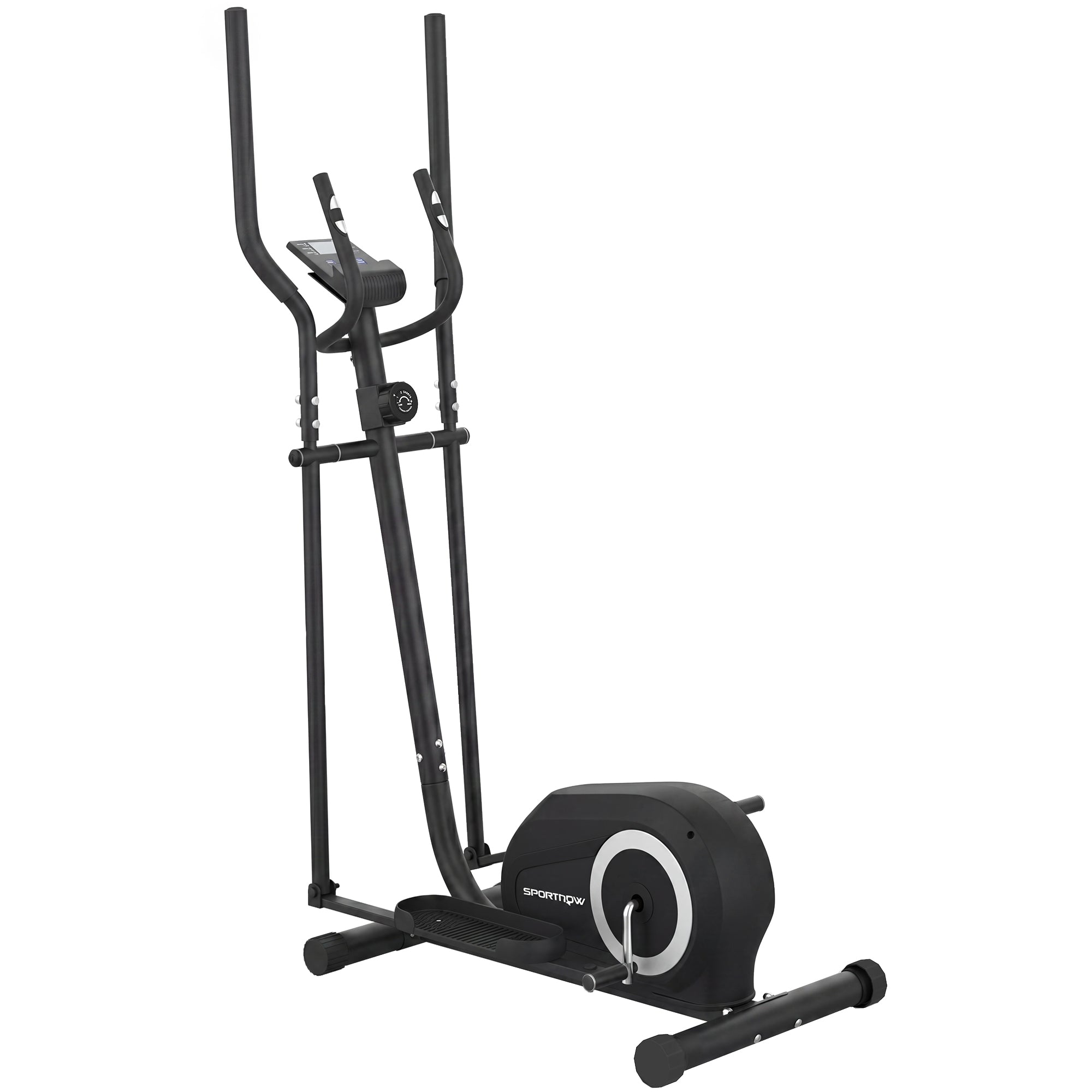 Elliptical Cross Trainer for Home, Quiet Magnetic Elliptical Machine with Bluetooth, App Compatible, 8-Level Resistance
