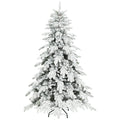6ft Super Flocked Christmas Tree - Green/White