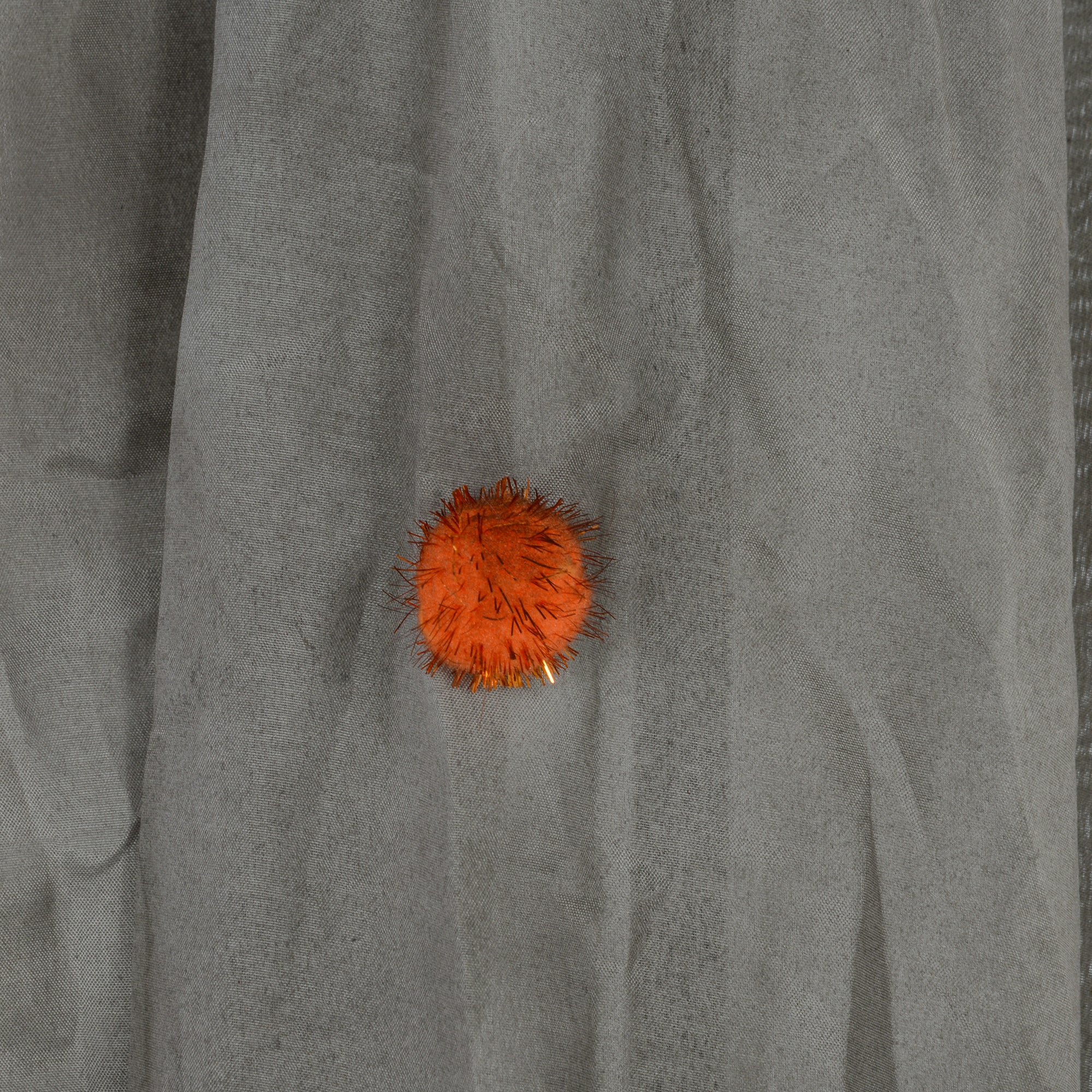 6' Orange Clown Halloween Animatronic, with Glowing Eyes