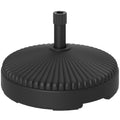 Garden Parasol Base Holder, 28kg Sand Filled, 23kg Water Filled, Sun Umbrella Base, Φ55 x 30H cm Black