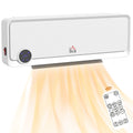 Wall Downflow Electric Space Heater 1000W/2000W with Timer Remote Oscillating - White
