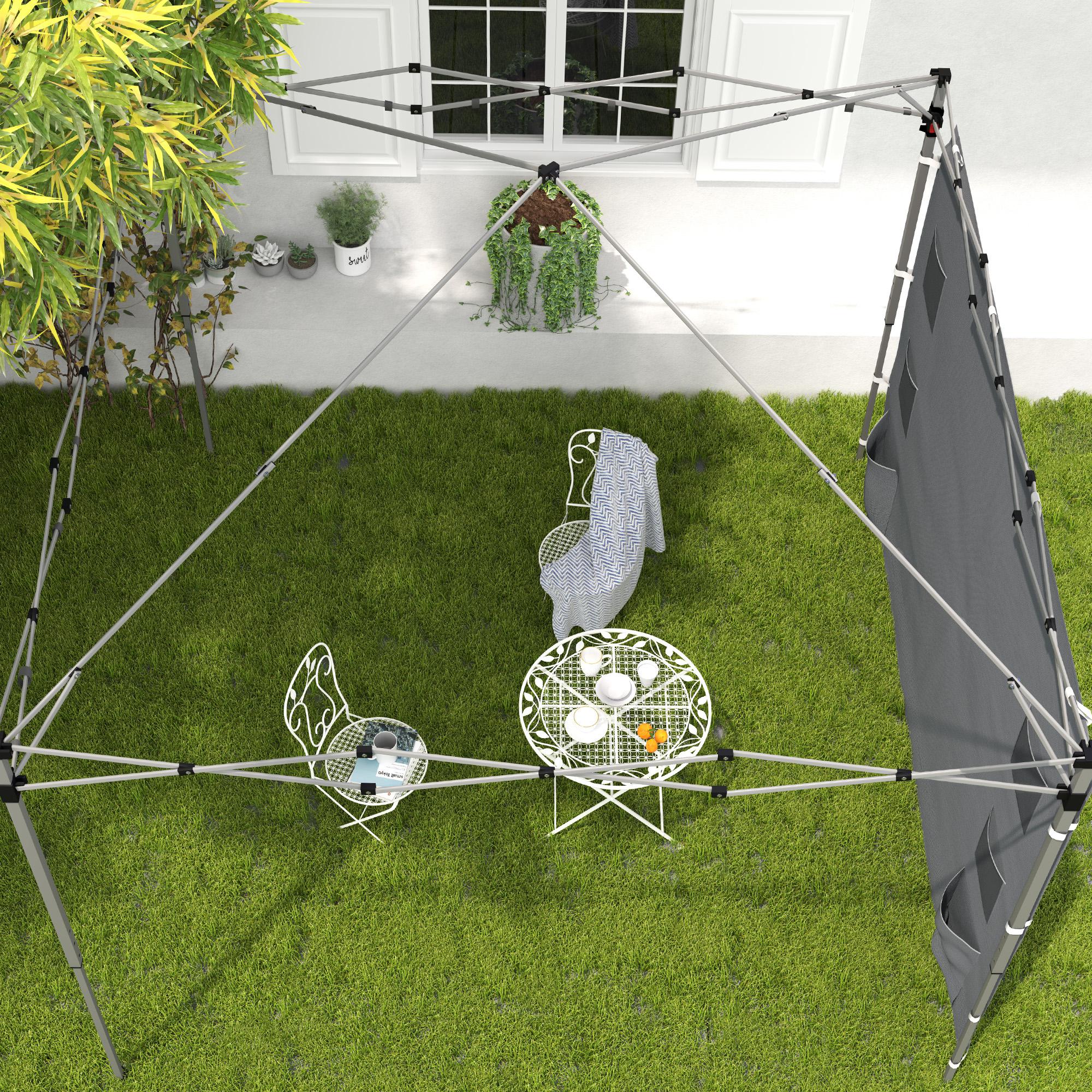 Replacement Gazebo Sidewall 195 x 295cm Oxford Fabric - Grey