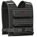 30KG Adjustable Weighted Vest with Metal Weights, Straps & Reflective Strips for Running & Strength Training - Black