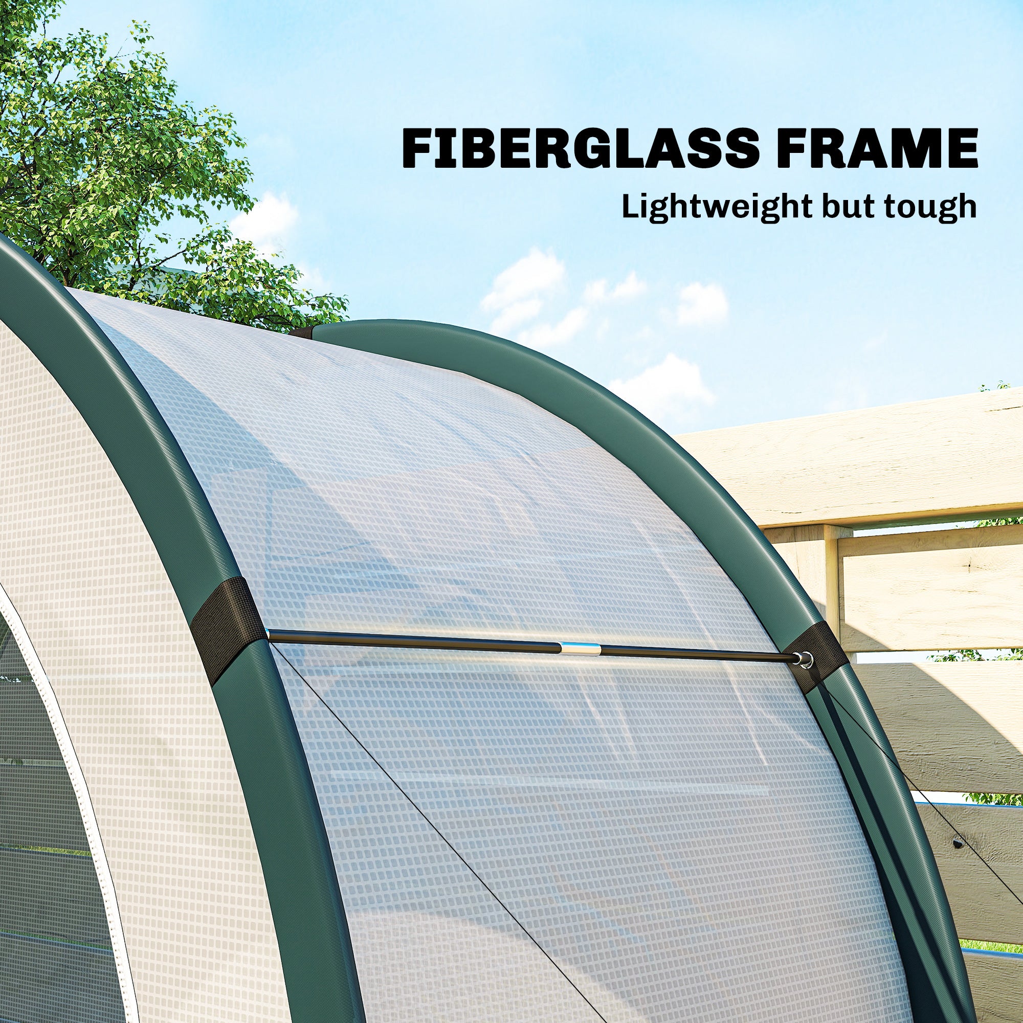 Foldable Small Greenhouse, Portable Green House Mini Greenhouse with Zipper Door, PE Base, 200 x 80 x 164 cm, Green
