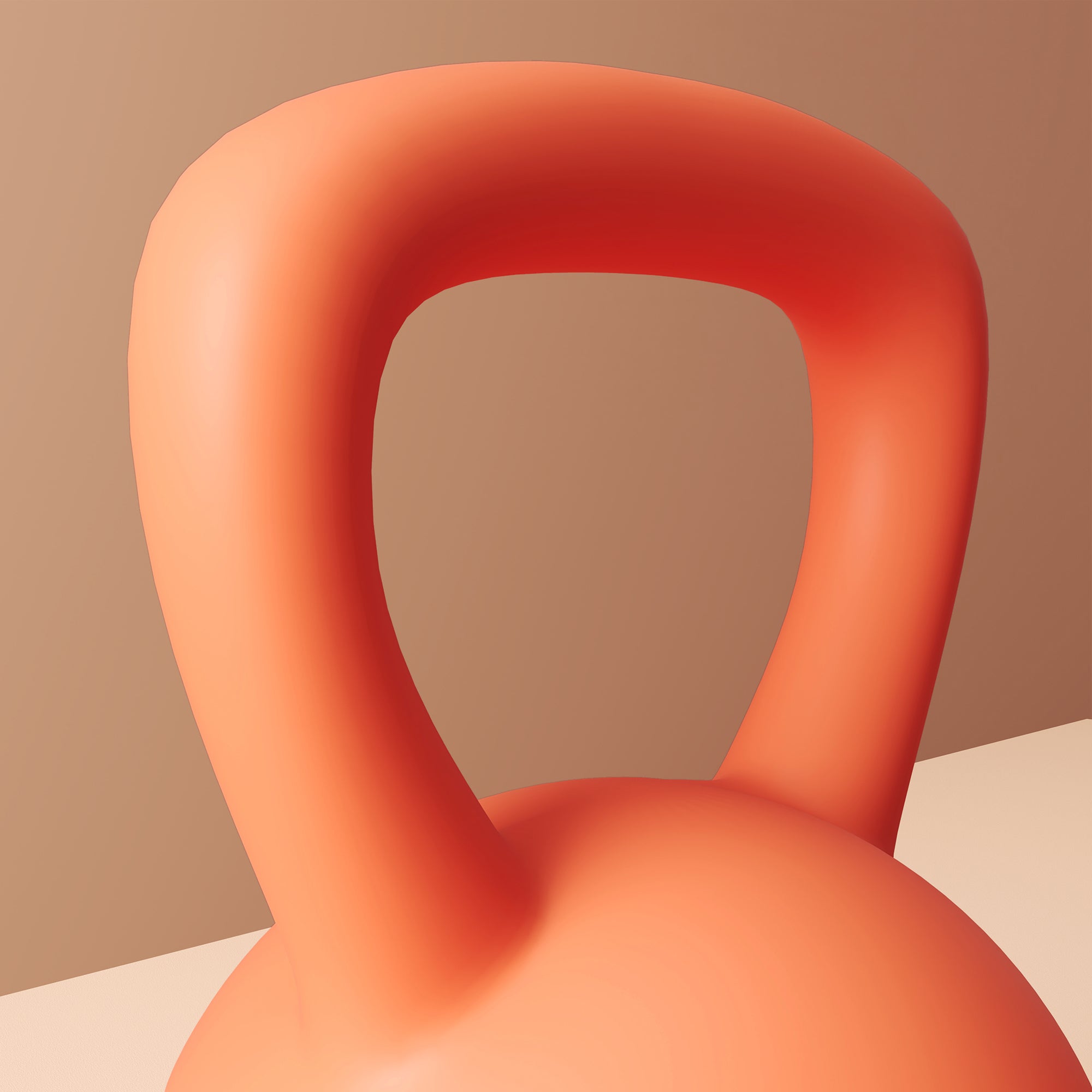 Soft Kettlebell, 6kg Kettle Bell with Non-Slip Handle for Home Gym Weight Lifting and Strength Training, Orange and Grey