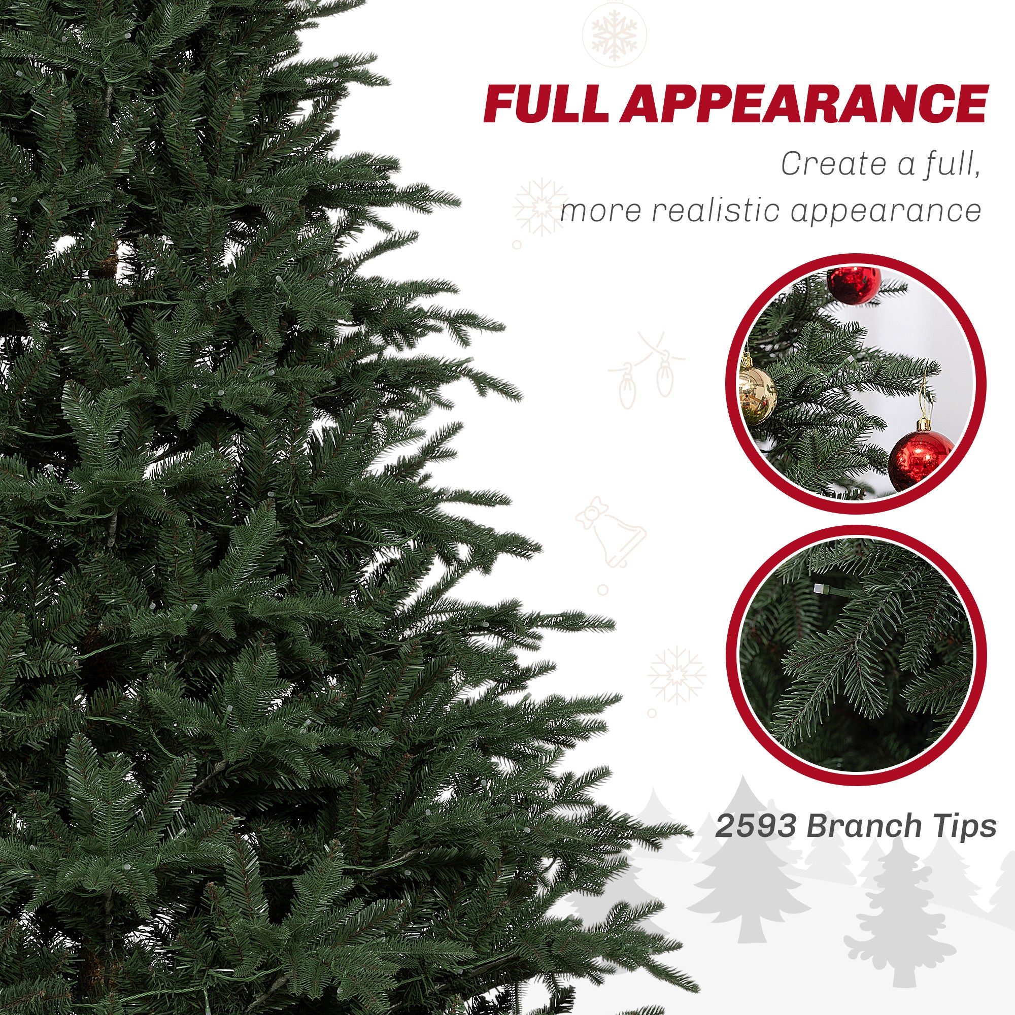 7ft LED Lights Artificial Christmas Tree