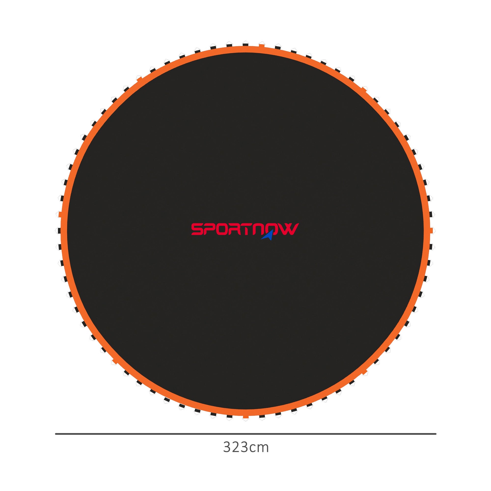 Replacement 12ft Trampoline Mat with 72 V-Hooks and Spring Pull Tool for 14cm Springs - Orange