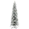 7ft Snow-Covered Unlit Artificial Christmas Tree - Green