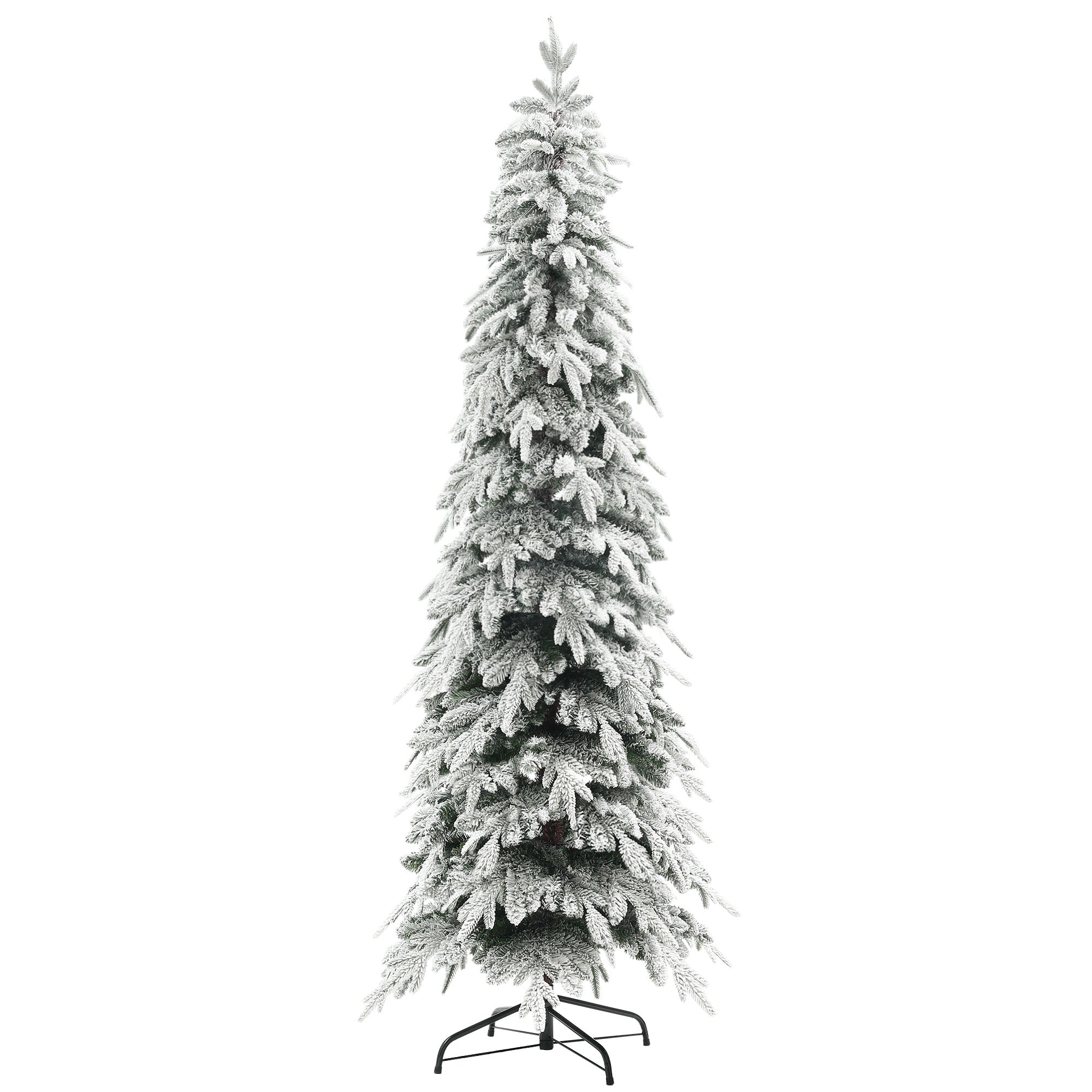 7ft Snow-Covered Unlit Artificial Christmas Tree