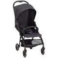 Travel Stroller, Lightweight Pushchair, Compact Buggy with Canopy, Basket and Multi-Position Recline, Dark Grey