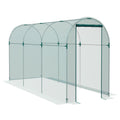 Galvanised Steel 360x120cm Fruit Cage with Zipped Door - Green