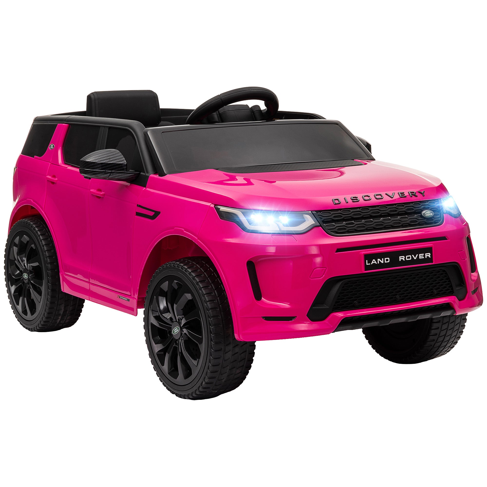 Land Rover Discovery Sport Licensed 12V Kids Ride on Car w/ Remote Control, Lights Music Horn, for 3-6 Years Pink