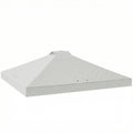 Gazebo Roof Replacement UV50+ Waterproof Pop Up Canopy Cover with 8 Drainage Holes 3 x 3 m White