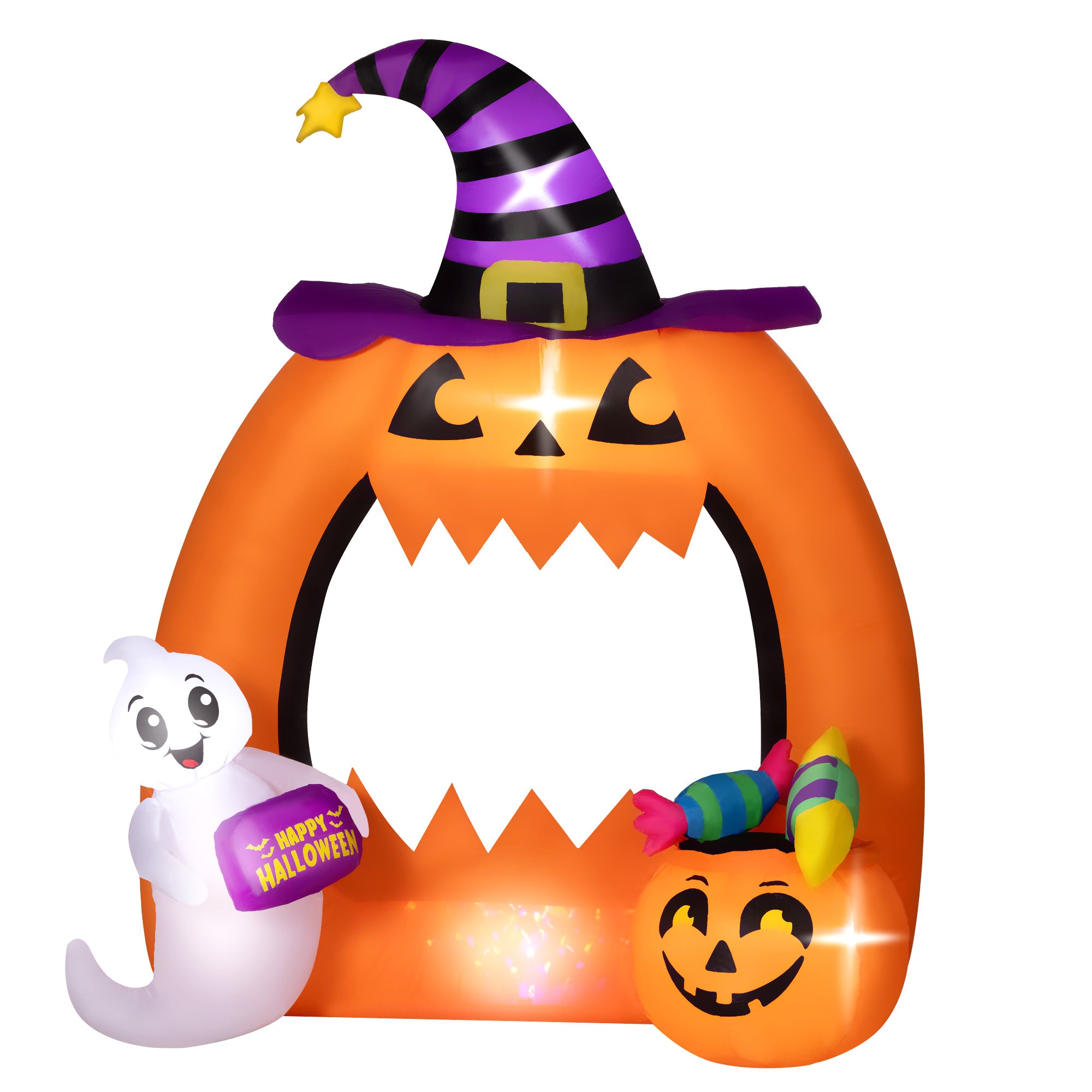 4.9ft Inflatable Pumpkin Archway Halloween Decoration