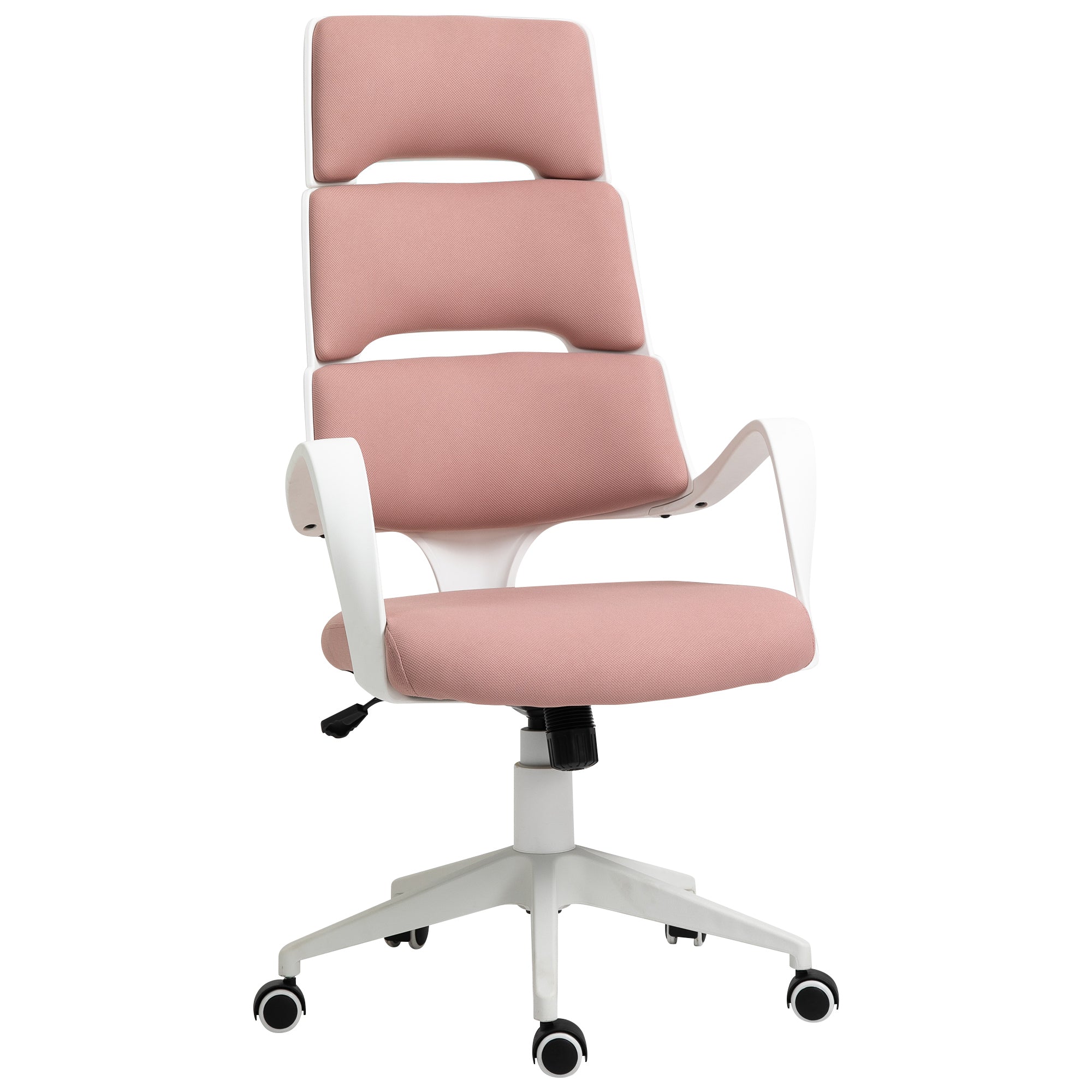 Plastic Ergonomic High Back Office Chair Pink