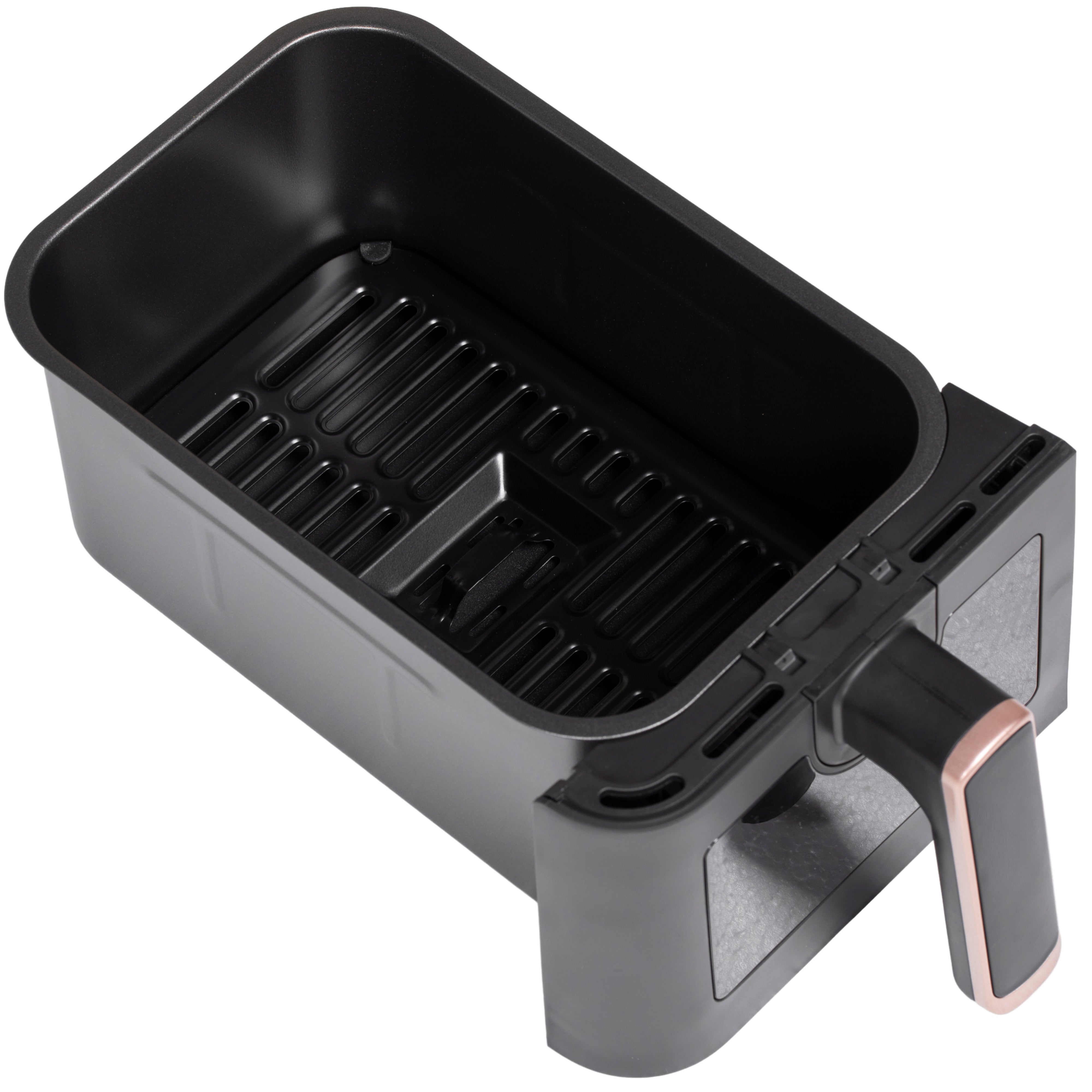 8L Dual Basket Air Fryer, 80-200„ƒ, with Sync Function - Black/Gold Tone