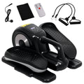 Under Desk Elliptical Machine with 12 Programmes & Remote Control - Black