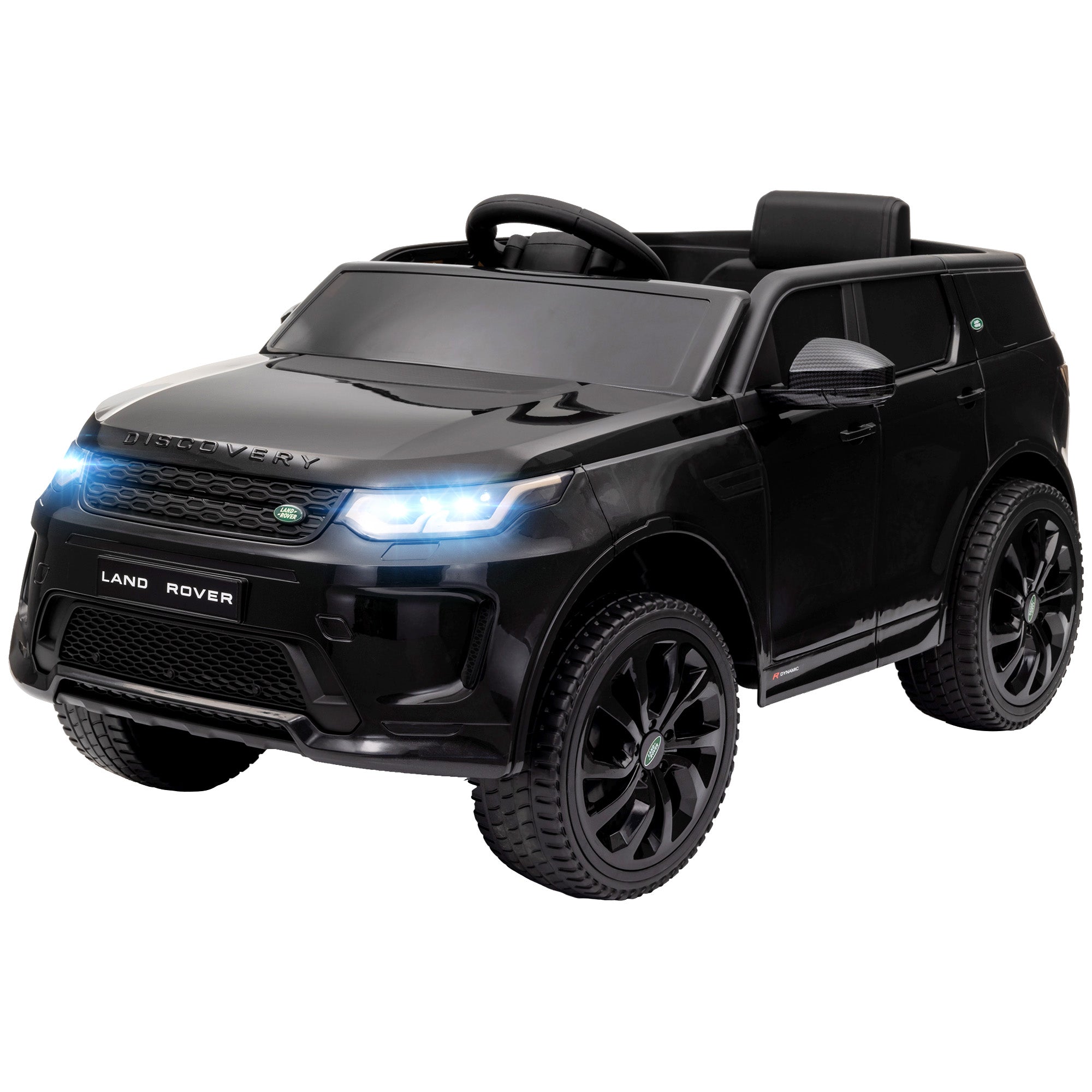 Land Rover Discovery Sport Licensed 12V Kids Ride on Car w/ Remote Control, Lights Music Horn, for 3-6 Years Black