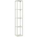 Floor Lamp with Shelves and 3 Brightness Levels - Oak