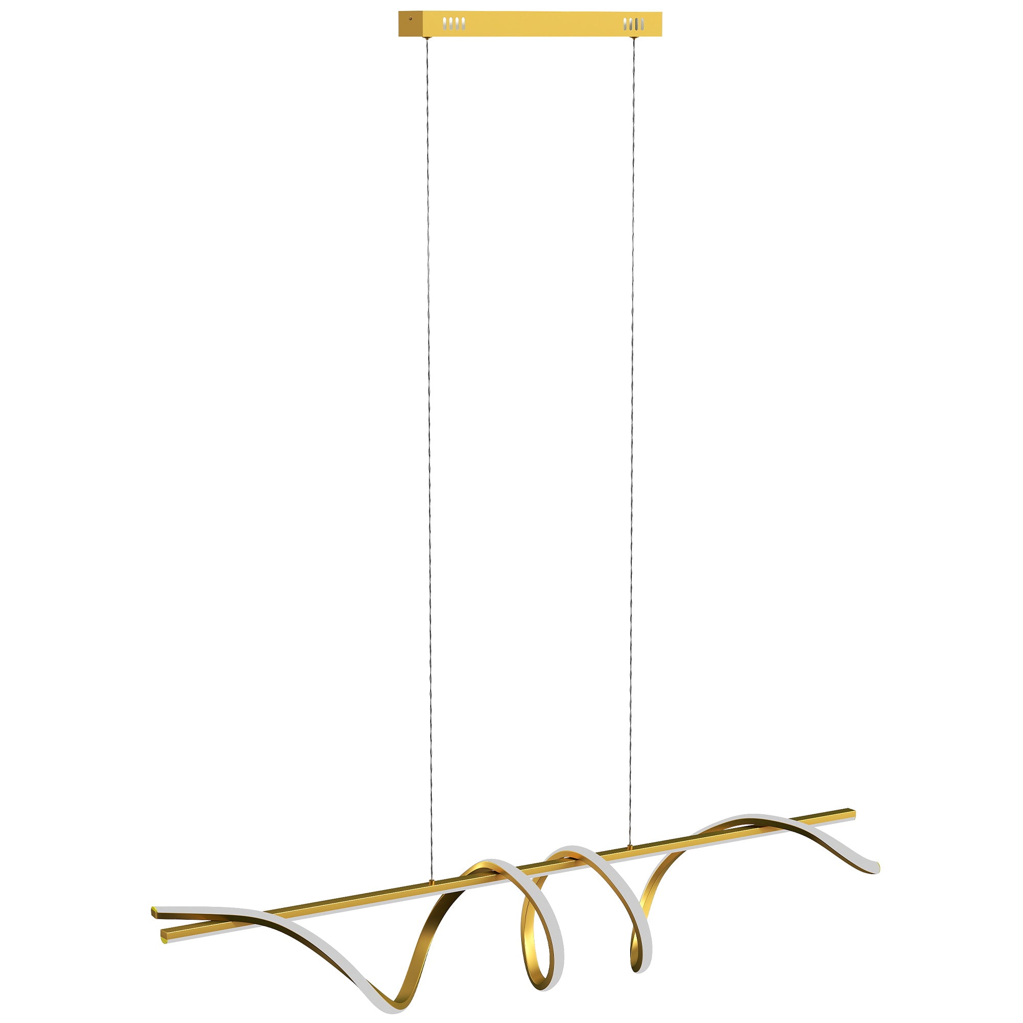 Pendant Light with 3 Colour Temperatures - Gold Tone