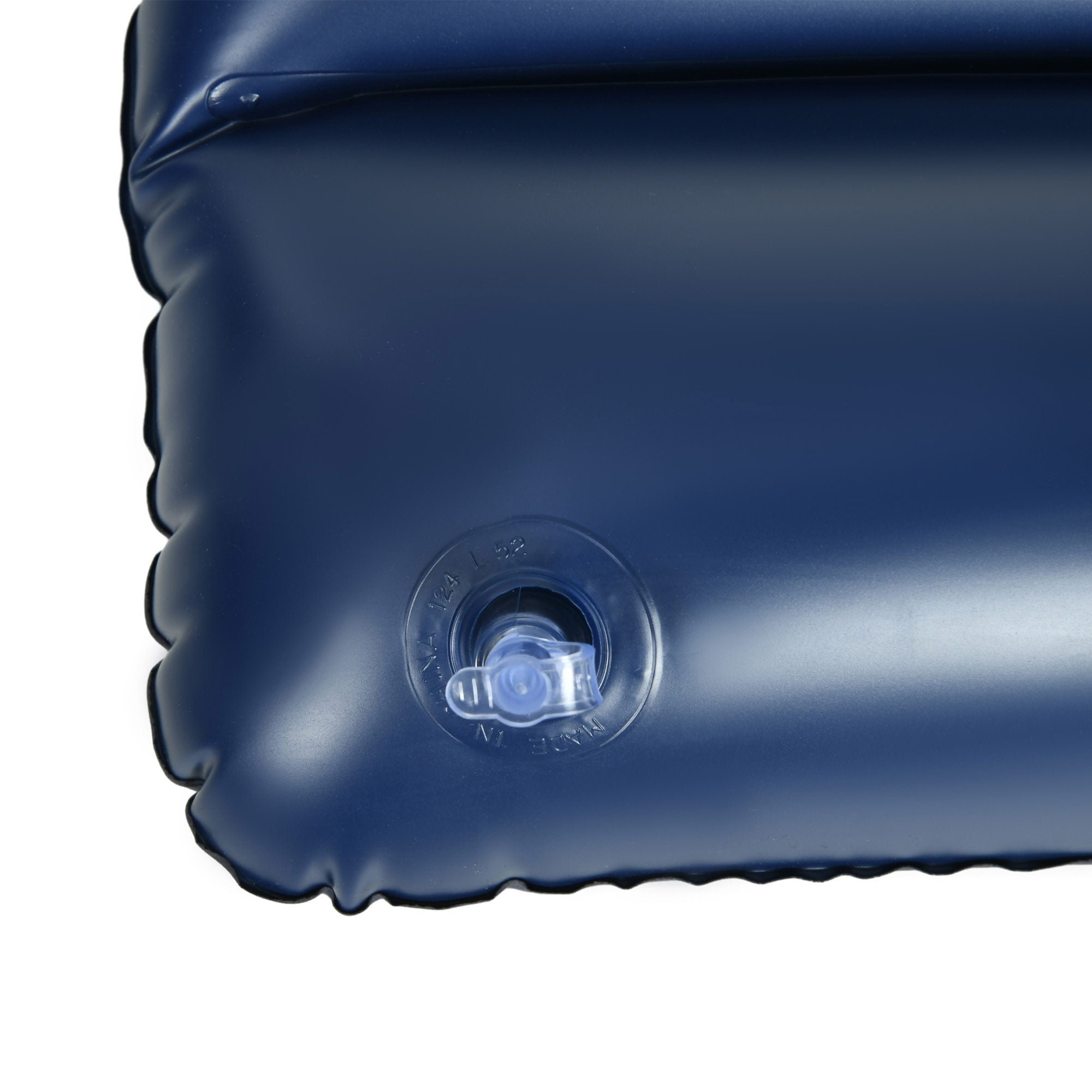 Inflatable King Size Air Bed, with Built-In Hand Pump - Blue