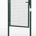 Green Steel Garden Gate with Lock and 3 Keys 97 x 150cm, Green
