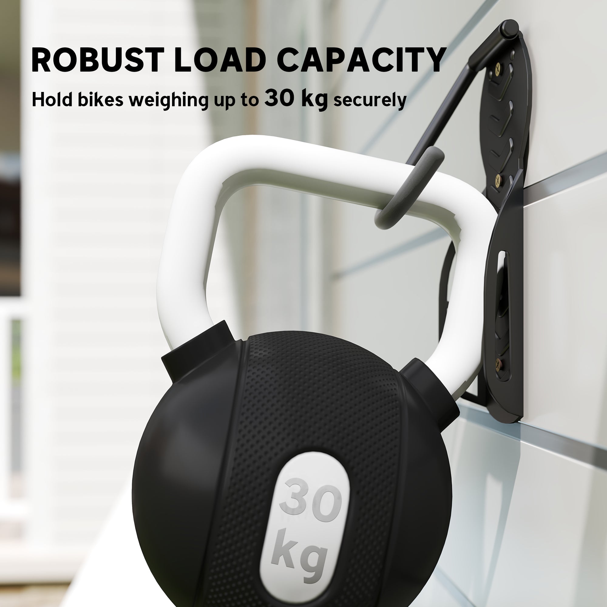 4 Pack Bike Rack, Wall Mounted Bicycle Hanger Hook, Foldable Garage Bike Wall Rack, Bicycle Storage Holder for Indoor Outdoor Use