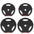 Weight Plates Set, with Two 5kg and Two 2.5kg weights, Black