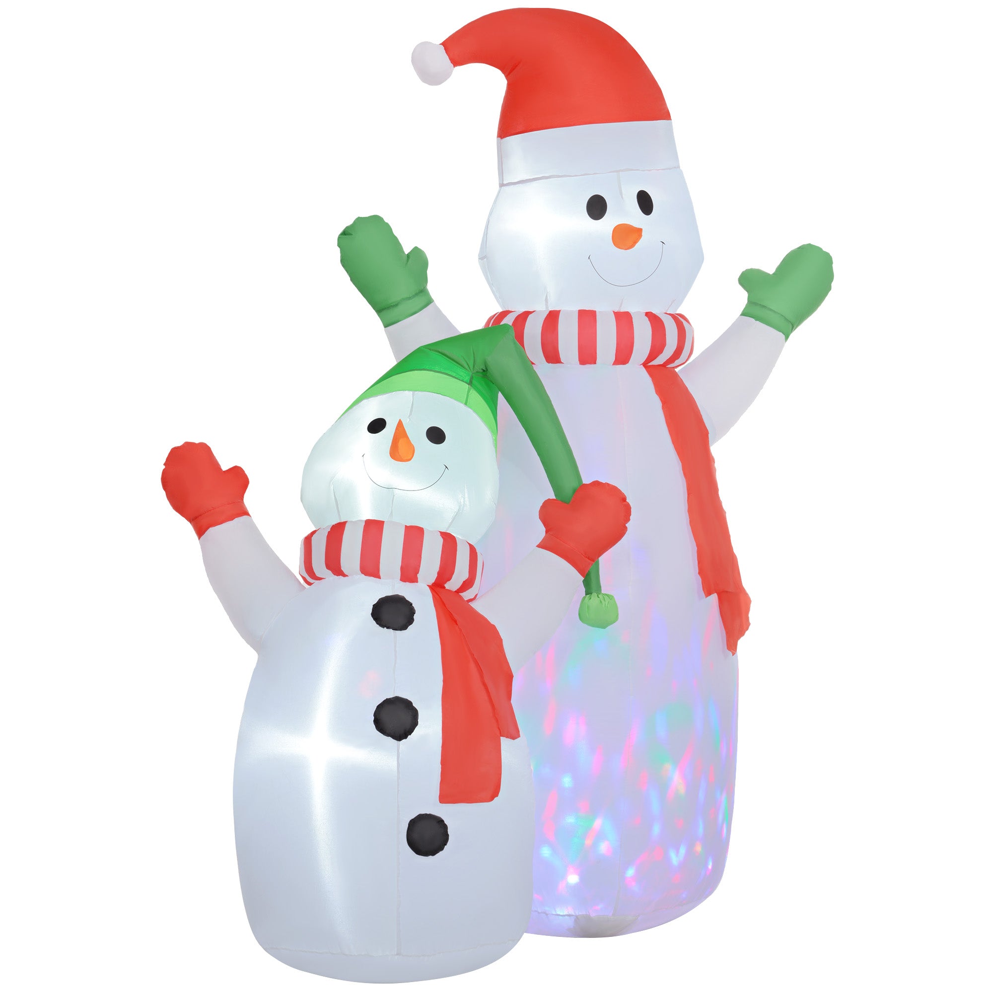 8ft Inflatable Snowman and Son Christmas Decoration