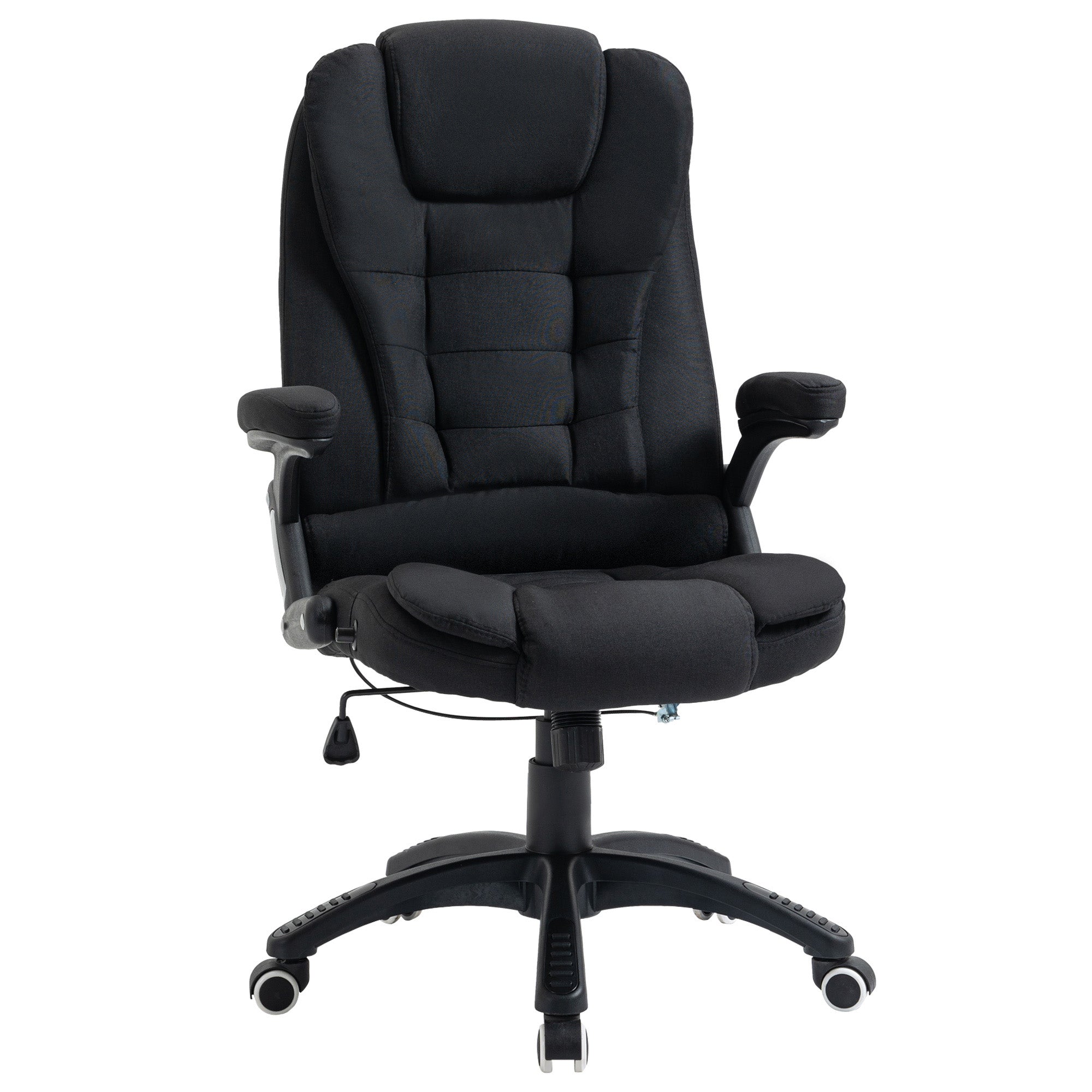 Ergonomic Office Chair Comfortable Desk Chair with Armrests Adjustable Height Reclining and Tilt Function Black