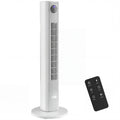28dB Tower Fan for Bedroom, 36 inch, 8 m/s Velocity Standing Cooling Fan with 80° Oscillating, BLDC Motor, 12 Speeds, LED Display, 4 Modes, 12H Timer, Remote Control, White