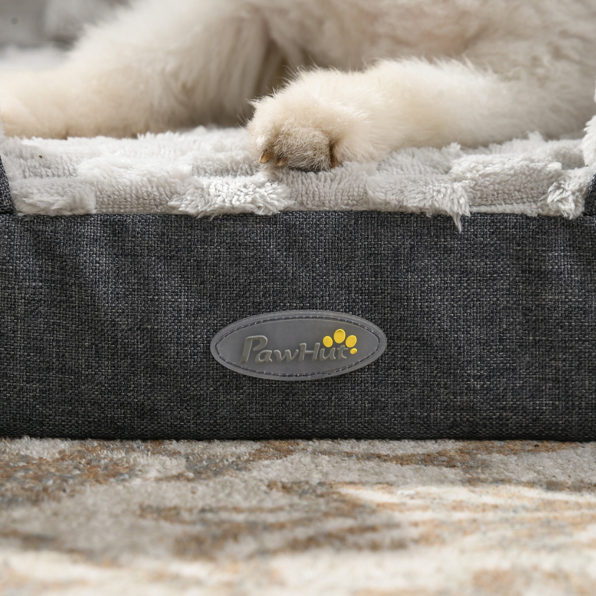 Calming Dog Bed Pet Mattress w/ Removable Cover, Anti-Slip Bottom, for Large Dogs, 120L x 80W x 22Hcm - Charcoal Grey