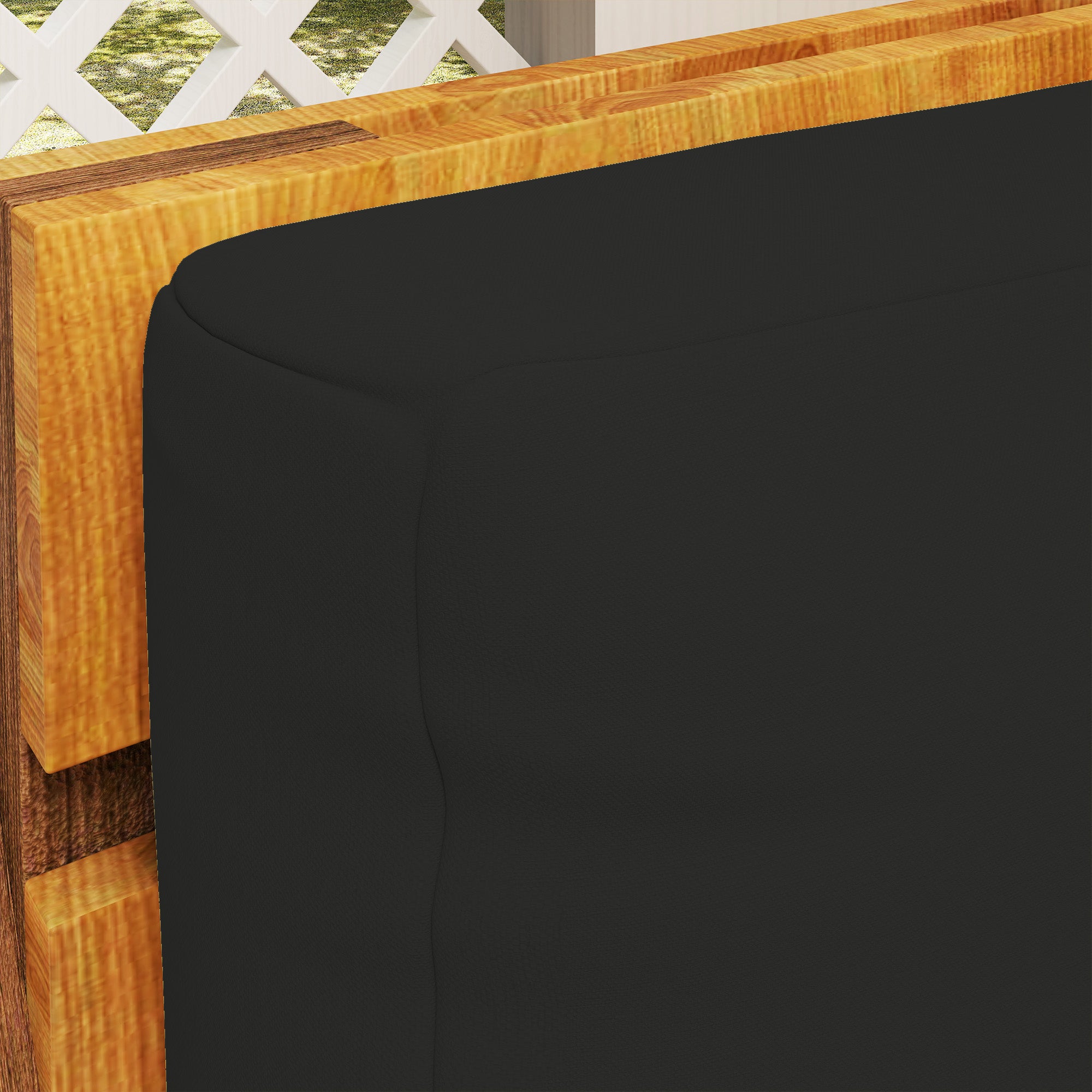 2 Seater Pallet Furniture Cushions Set - Black Outdoor Cushions with UPF20+ Fabric