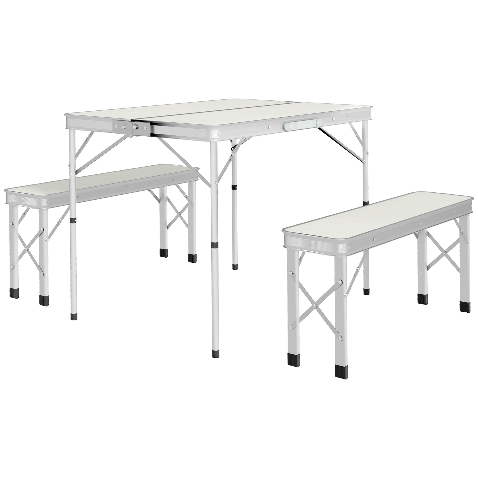 Three-Piece Aluminium Folding Picnic Table and Bench Set