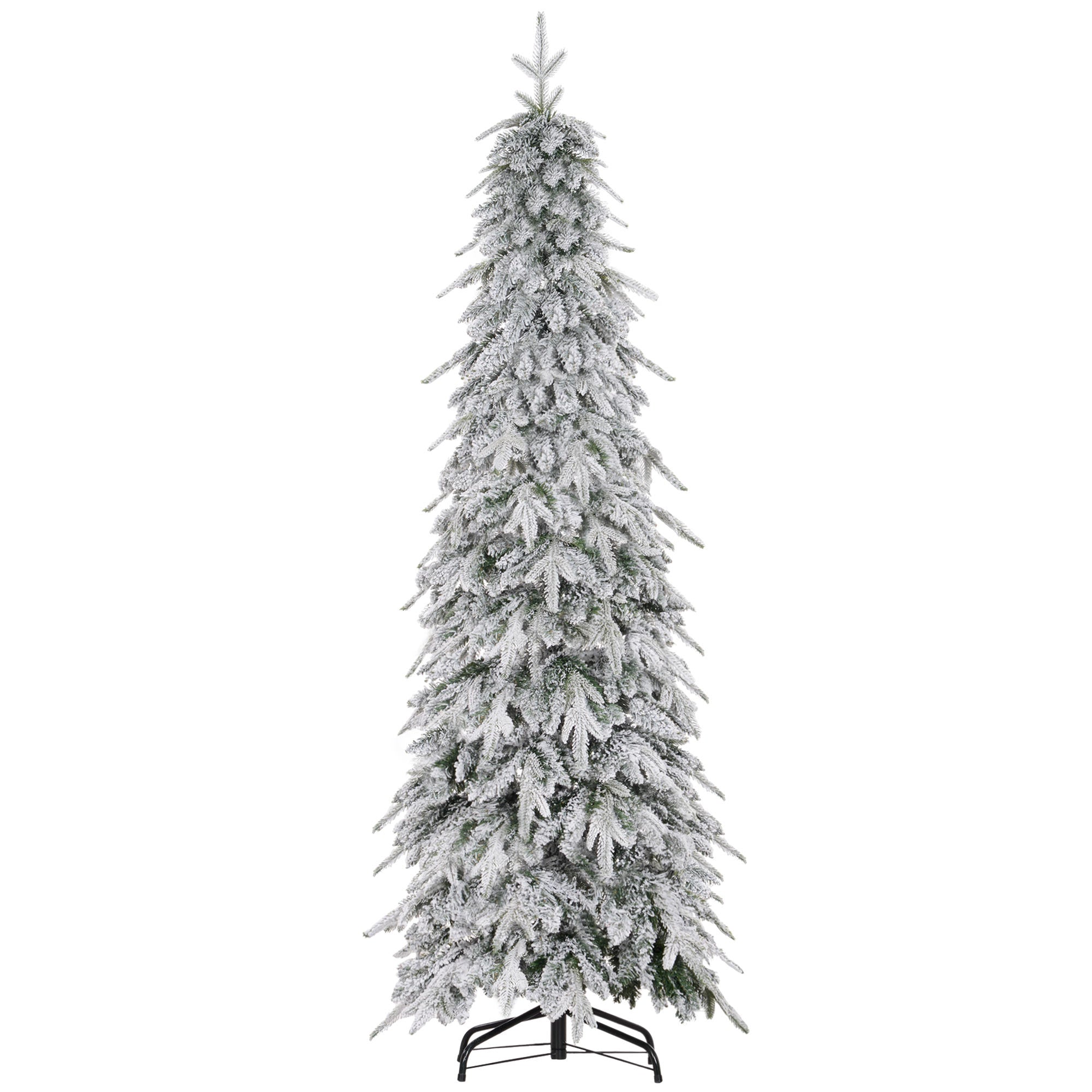 6ft Snow-Covered Unlit Artificial Christmas Tree