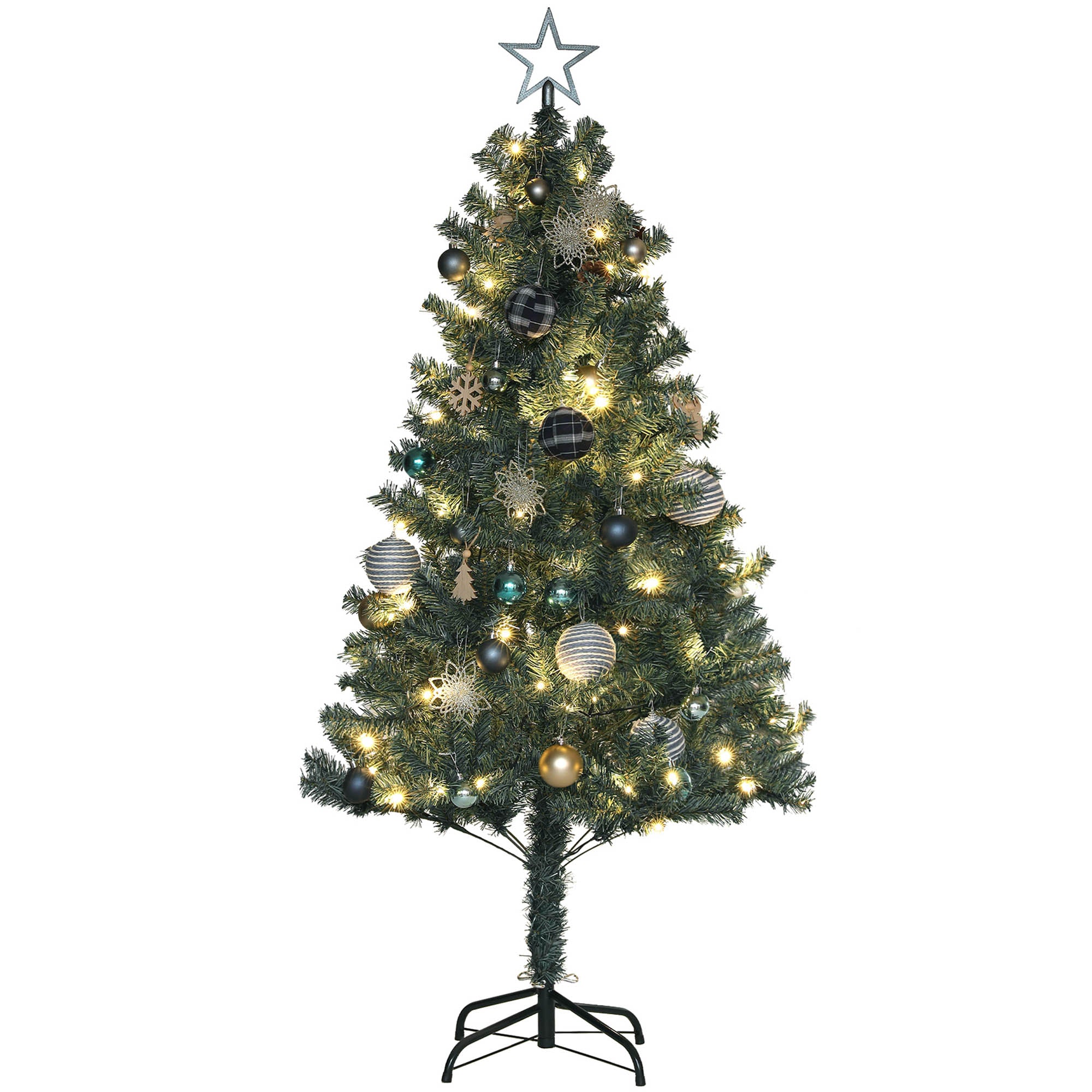 5ft Pre-Lit and Decorated Christmas Tree