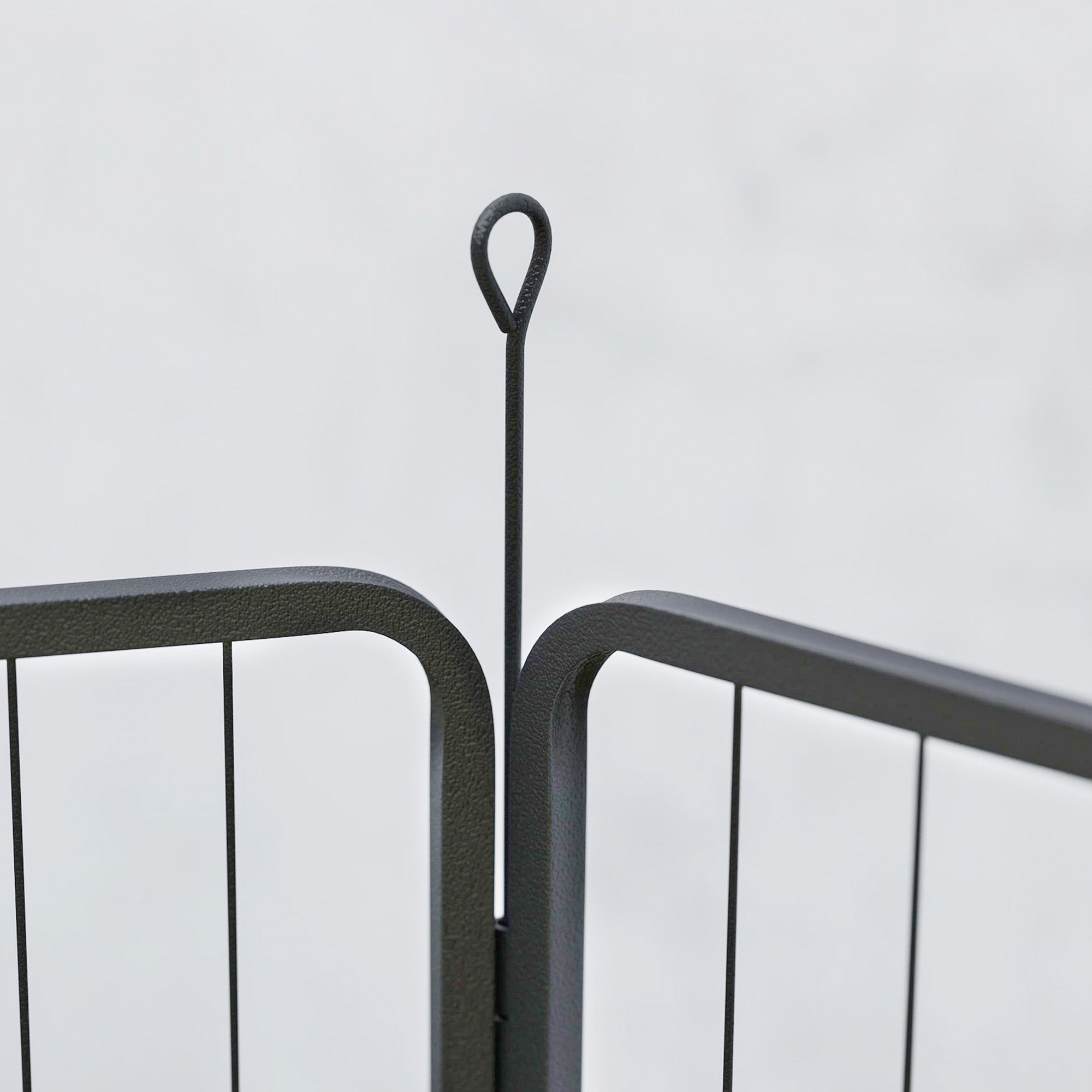 6 Panels Dog Playpen, Portable Detachable Puppy Pen with Door, for Large Dogs, 100cm High, Black