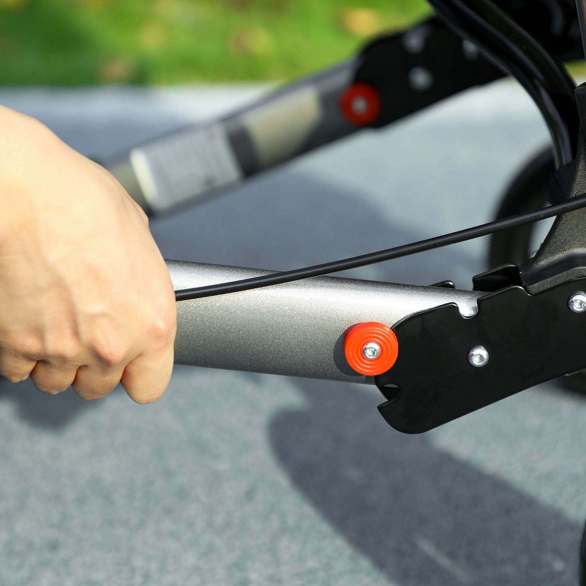 4 Wheel Rollator with Seat and Back, Folding Mobility Walker with Carry Bag, Adjustable Height, Dual Brakes, Cane Holder, Lightweight Aluminium Walking Frame for Seniors and Disabled, Silver