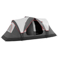 Waterproof Camping Tent for 6-8 People with Rainfly Spacious Design - Grey