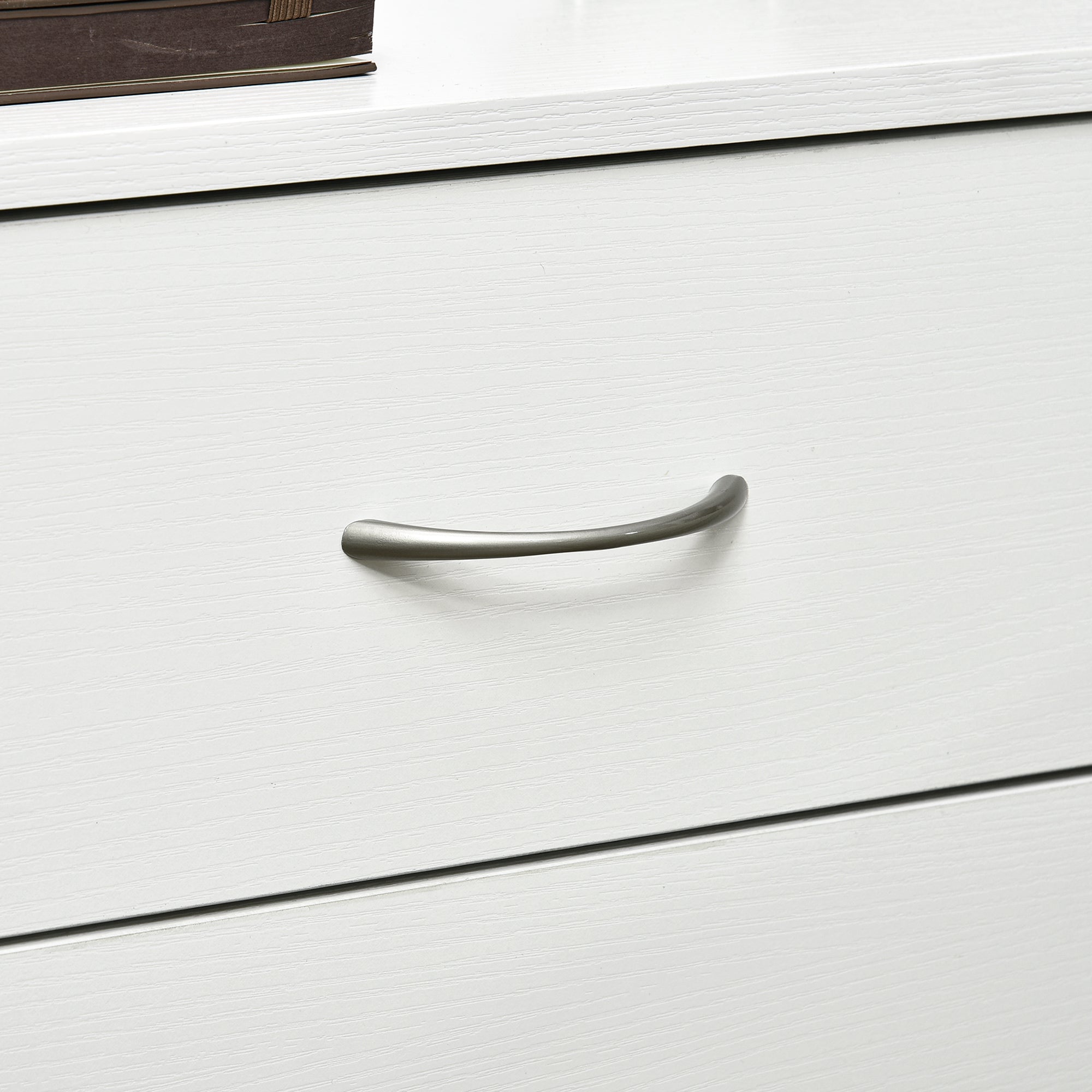 Three-Drawer Simple Bedside Table - White